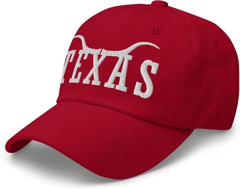 NX Texas Embroidered Curved Bill Cap Relaxed Fit Low Crown Adjustable Longhorn Cap in Kuwait