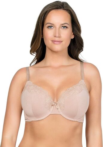 PARFAIT Tess Women's Wired Cotton-Like Lace Accent Everyday T-Shirt Bra Style P50212-Bare-30FF in Kuwait