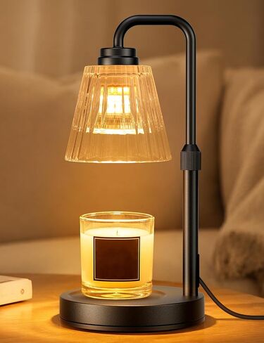 Candle Warmer Lamp with Timer, Dimmable Candle Warmer for Jar Candles, Height Adjustable Wax Melts Warmer, Birthday Gifts for Women Mom, House Warming Gifts New Home Decor in Kuwait