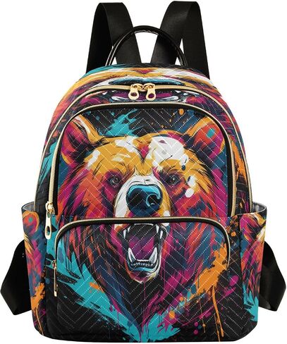 ALAZA Hawaiian Palm Colorful Small Backpack Purse for Women Travel Bag Lightweight Shoulder Bag Fashion Daypack in Kuwait