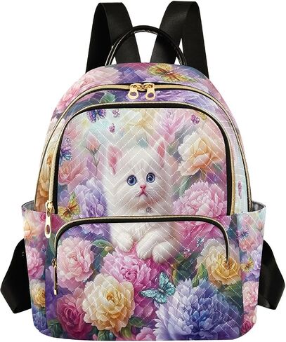 ALAZA Hawaiian Palm Colorful Small Backpack Purse for Women Travel Bag Lightweight Shoulder Bag Fashion Daypack in Kuwait