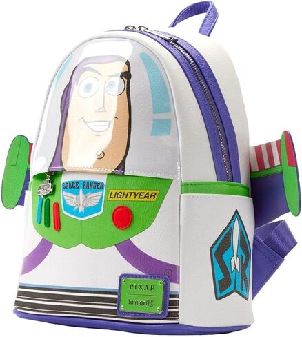 Loungefly Disney Pixar Toy Story Buzz Lightyear Womens Double Strap Shoulder Bag Mini Backpack Purse in Kuwait