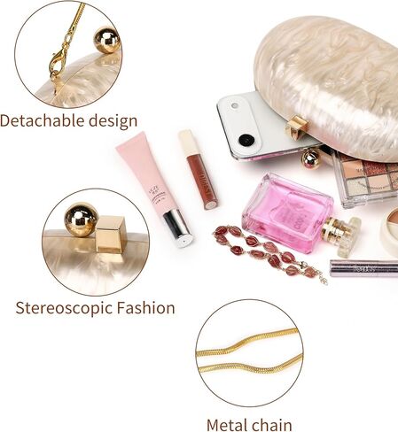 Labair Acrylic Marble Clutch Purses for Women Wedding Party. | small hard clutch box purse snake chain women wedding guest party formal bridal bride ball prom gala cocktail in Saudi Arabia