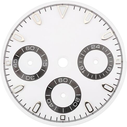 SING F LTD 29.5MM Watch Dial Date Accessory Compatible with VK63 Quartz Watch Movement, White in Kuwait