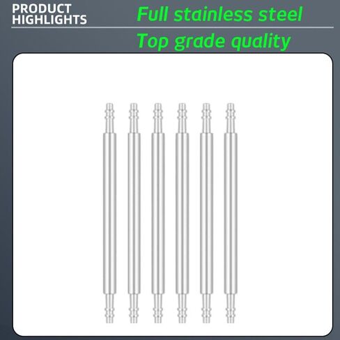 Set of 180PCS Full Stainless Steel Watch Strap Spring Bar 1.3mm 1.5mm 1.8mm Watch Band Lug Connect Spring Pins Bars Rod in Saudi Arabia