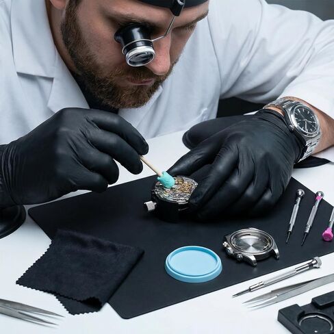 Professional Watch Cleaning Putty Kit - Residue-Free Watchmaker Repair Cleaner Tool - Specialized Clock Movement Repair Gel for Wristwatch Wheel Pivots, Balance Wheels & Jewels Maintenance in Kuwait