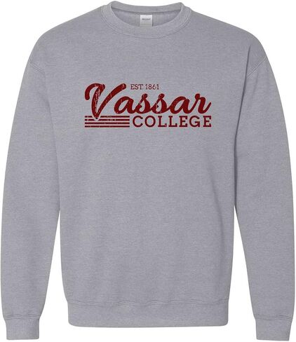 CreateMyTee Vintage Vassar College Unisex Crewneck Sweatshirt - Vassar Brewers Apparel in Kuwait
