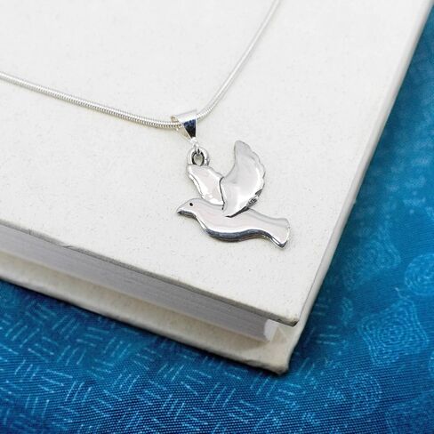 Sterling Silver Dove Pendant Handcrafted in the USA in Saudi Arabia