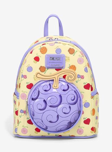 Loungefly One Piece Devil Fruit Allover Print Mini Backpack - BoxLunch Exclusive NONE in Kuwait