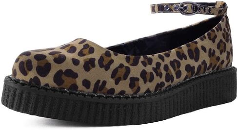 T.U.K. Shoes Pointed Ballet Ankle Strap Creeper Sneaker Flats for Women in Saudi Arabia