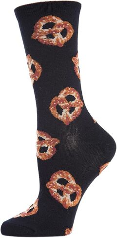 MeMoi Hot Pretzel Rayan Blend Crew Socks in Kuwait