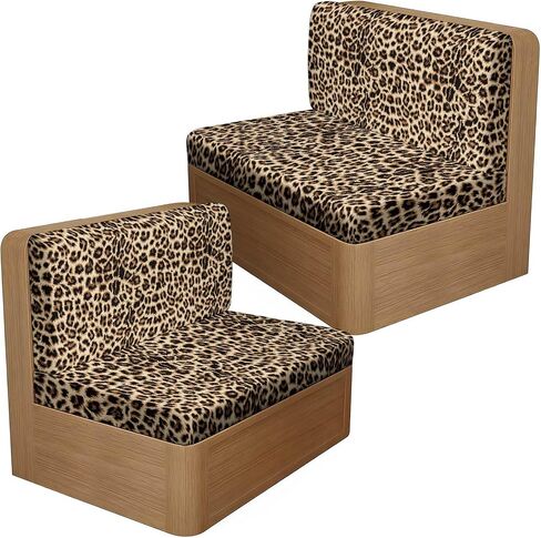 Irisbell 4PCS RV Dinette Cushion Covers with Elastic,Printed Camper Seat Slipcover Stretchable for Rv,Washable Loveseat Sofa Furniture Protector for RV Camper Sofa Bench (Pattern 1) in Saudi Arabia