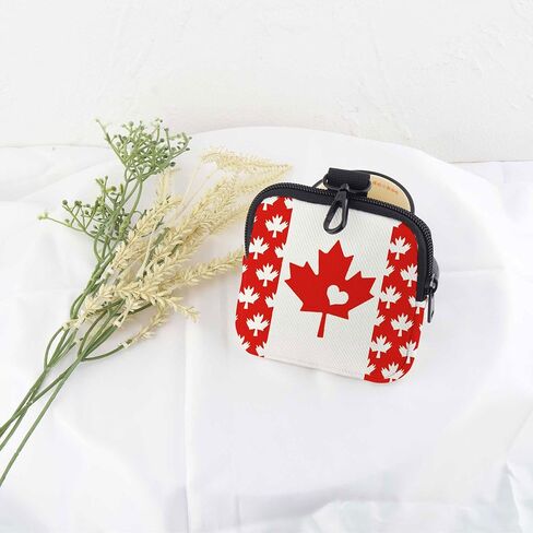 CMNIM Canada Gifts Canada Flag Coin Purse Canadian Maple Leaf Mini Wallet Zipper Pouch for Canadian Souvenir Party Favors in Kuwait