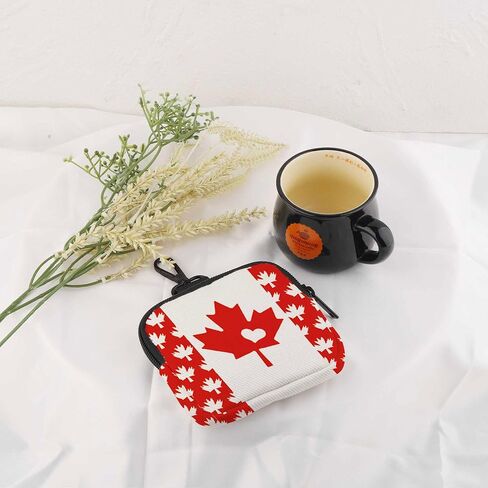 CMNIM Canada Gifts Canada Flag Coin Purse Canadian Maple Leaf Mini Wallet Zipper Pouch for Canadian Souvenir Party Favors in Kuwait