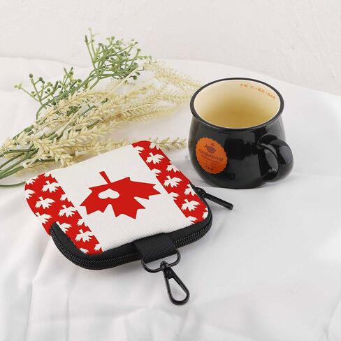 CMNIM Canada Gifts Canada Flag Coin Purse Canadian Maple Leaf Mini Wallet Zipper Pouch for Canadian Souvenir Party Favors in Kuwait