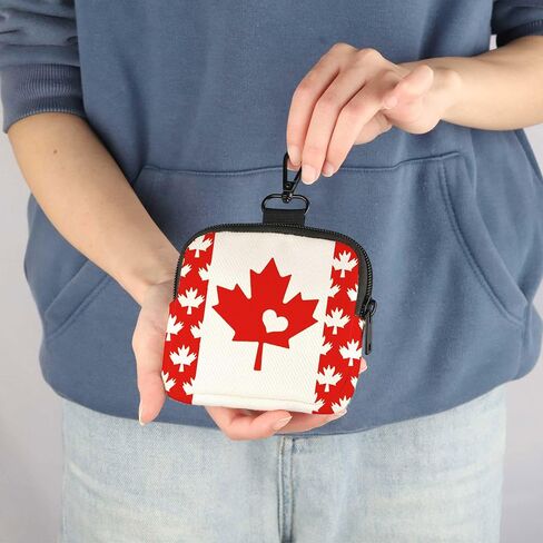 CMNIM Canada Gifts Canada Flag Coin Purse Canadian Maple Leaf Mini Wallet Zipper Pouch for Canadian Souvenir Party Favors in Kuwait