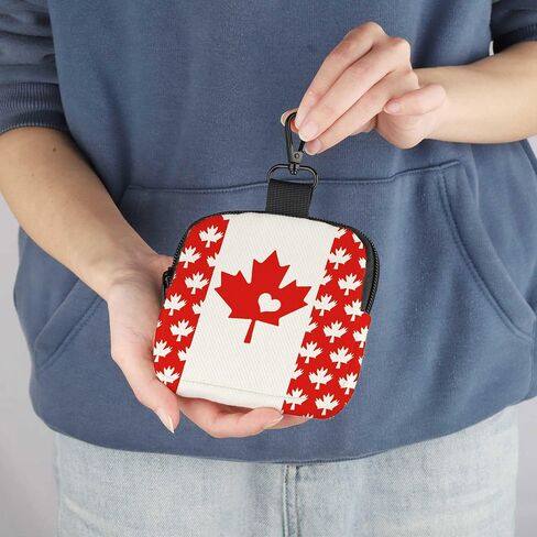 CMNIM Canada Gifts Canada Flag Coin Purse Canadian Maple Leaf Mini Wallet Zipper Pouch for Canadian Souvenir Party Favors in Kuwait