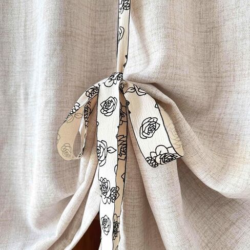 Tie Up Linen Curtains Privacy Rod Pocket Balloon Roman Shade for Bathroom Small Window 1 Panel Beige W51 x L39 Inch in Kuwait