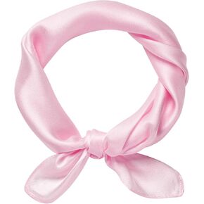 100% Mulberry Silk Square Scarf -21'' x 21''- Women Men Breathable Lightweight Neckerchief Solid Color Headscarf in Kuwait