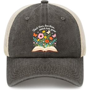 Teach Them Loves Them Watch Them Grow Hats for Mom Trendy Washed Distressed in Kuwait