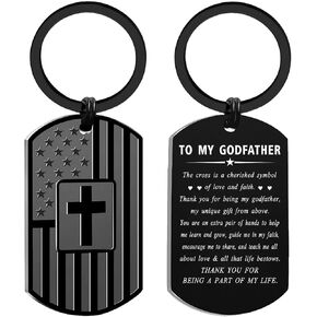 Father's Day Godfather - Gifts for Godfather Birthday Christmas Valentines Day Keychain from Daughter in Saudi Arabia
