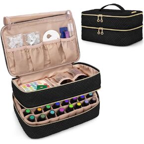 BAFASO Essential Oil Storage Case Holds 40 Bottles (5ml-30ml), Essential Oil Organizer with Tool Storage Sections (Bag Only), Teal in Saudi Arabia