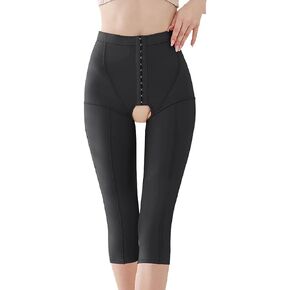 Women's Stage Control Post Compression Leggings Open-Crocth Butt Lifter Thigh Pants in Kuwait