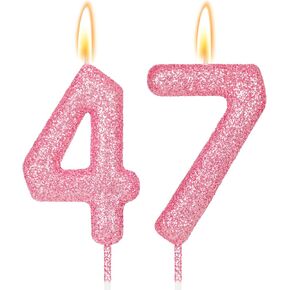 2.76 inch Large 15 Candle Birthday Girl, 15th Birthday Candles for Girls 15 Year Old Birthday Party Decorations, Pink 15 Candles Cake Decoration Girl 15th Anniversary Celebration Supplies in Saudi Arabia