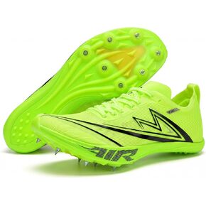 Track and Field Spikes Shoes Men Women Full Length Carbon Plate Running Shoes with Air Cushion Track Race Jumping Sneakers Professional Running Tarck Spikes Shoes in Saudi Arabia