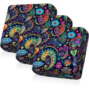 Couch Cushion Covers, Stretch Soft Slipcover Washable Non-Slip Furniture Protector for Indoor Outdoor (1, Blue Leaf, M(27.5" D*52" W*9" H)) in Saudi Arabia
