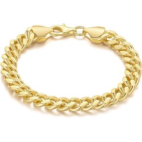 14K Gold Bracelets for Men Charm Cuban Link for Mens Chunky Gold Bracelet Bold Chain Non Tarnish Fashion Jewelry 6.5'' 7'' 7.5'' 8'' 8.5'' in Saudi Arabia