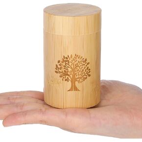 Small Bamboo Scattering Urn Tube for Human Ashes Mini Bamboo Spreading Cremation Tube Urn Keepsake Urn for Adult Male Female Pet Dog Cat Ashes 3.94''x1.97'' in Saudi Arabia
