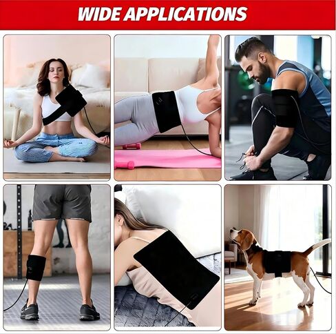 Red Light Therapy Pad for Body, 3-in-1 LED 660nm & 850nm Infrared Light Therapy Pad for Dogs, Shoulder, Back, Knee.with Timer Controller Gift for Women Men in Saudi Arabia