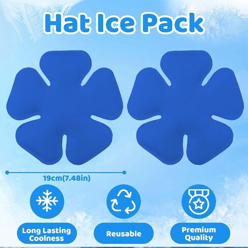 Reusable Gel Ice Packs for Cooling Caps, 3 Pack Leakproof Cold Compress Inserts for Hats & Headwear, Heat Relief for Migraine Discomfort, Outdoor Work, Sports & Post‑Procedure Recovery in Saudi Arabia