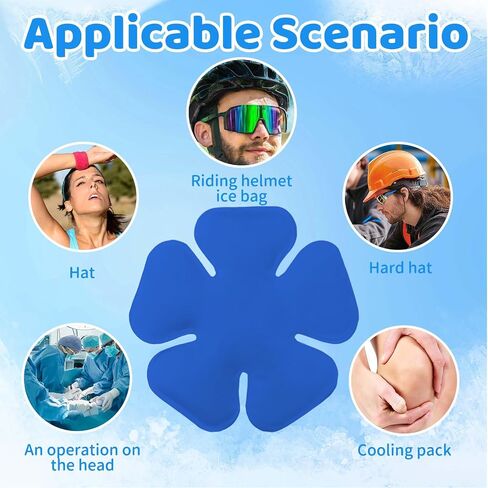 Reusable Gel Ice Packs for Cooling Caps, 3 Pack Leakproof Cold Compress Inserts for Hats & Headwear, Heat Relief for Migraine Discomfort, Outdoor Work, Sports & Post‑Procedure Recovery in Saudi Arabia