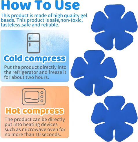 Reusable Gel Ice Packs for Cooling Caps, 3 Pack Leakproof Cold Compress Inserts for Hats & Headwear, Heat Relief for Migraine Discomfort, Outdoor Work, Sports & Post‑Procedure Recovery in Saudi Arabia