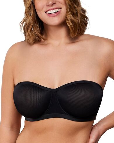 HSIA Strapless Bras for Women, Bella Convertible Minimizer Bra for Large Bust Unlined Balconette Underwire Bras Black in Kuwait