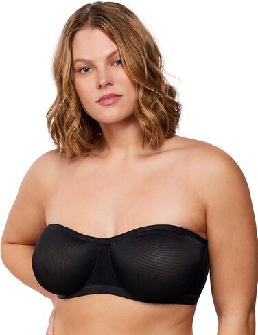 HSIA Strapless Bras for Women, Bella Convertible Minimizer Bra for Large Bust Unlined Balconette Underwire Bras Black in Kuwait