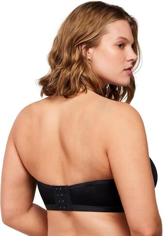 HSIA Strapless Bras for Women, Bella Convertible Minimizer Bra for Large Bust Unlined Balconette Underwire Bras Black in Kuwait