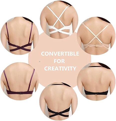 Nanier Women's Deep U Push Up Multi-Way Convertible Plunge Bra in Saudi Arabia