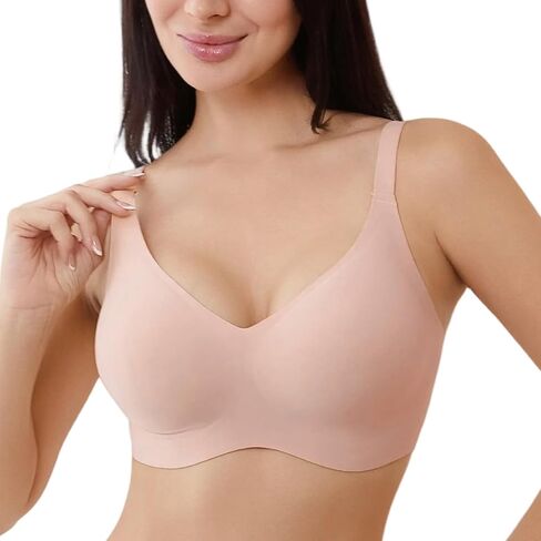 Wireless Bras for Women No Underwire Seamless Push Up Comfort T-Shirt Bra in Saudi Arabia