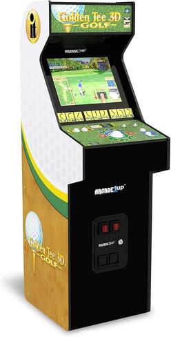 ARCADE1UP Golden Tee 3D Deluxe Arcade Machine, Built for Your Home, Over 5-Foot-Tall Cabinet with 8 Classic Games in Kuwait