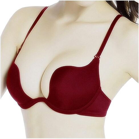 Nanier Women's Deep U Push Up Multi-Way Convertible Plunge Bra in Saudi Arabia