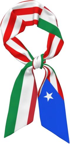 Women's Fashion Neck Scarf Puerto Rico Peru Peruvian Flag Neckerchief Headscarf in Kuwait
