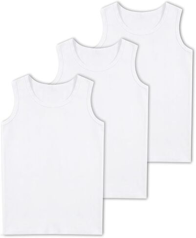 3 Pack Boys Tank Tops Boys Undershirts Soft Cotton Shirts Kids Sleeveless Tank Tops Shirts for Youth（2T-16Y） in Saudi Arabia
