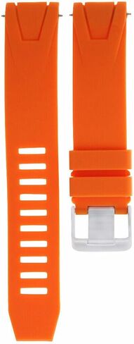 Ewatchparts Orange Rubber Band Strap Bracelet Compatible With 41mm Omega Seamaster 20mm Planet Ocean in Saudi Arabia
