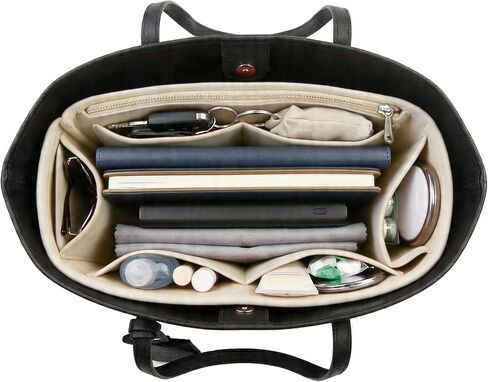 Purse Organizer Insert, Suede Bag Organizer Handbag Tote Shaper, Suede Material, Soft and Non Damaging Bag (X-Large,Red) in Kuwait