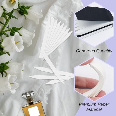 200Pcs Perfume Tester Strips Disposable Fragrance Tester Strips, Blotter Scent Strip Perfume Paper Test Strip for Diffuser Essential Oils Aromatherapy in Kuwait