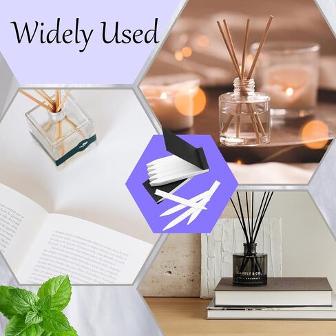 200Pcs Perfume Tester Strips Disposable Fragrance Tester Strips, Blotter Scent Strip Perfume Paper Test Strip for Diffuser Essential Oils Aromatherapy in Kuwait