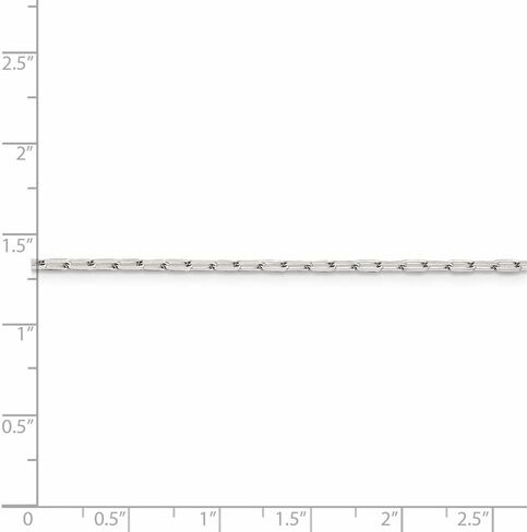 925 Sterling Silver 2mm Elongated Open Link Chain Necklace in Kuwait